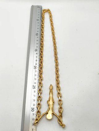 Cadena Oro 18kt Maciza con Crucifijo 75cm largo
