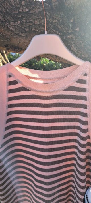 Camiseta de punto a rayas