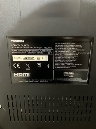 TV Toshiba 32'