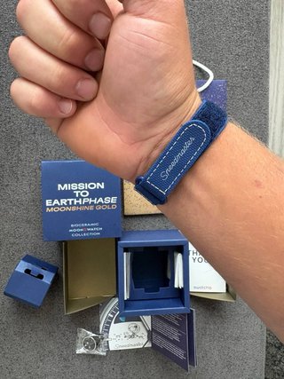 Omega Moonshine Gold Blue (Trattabbile)