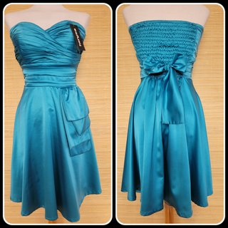 Vestido de fiesta escote corazón