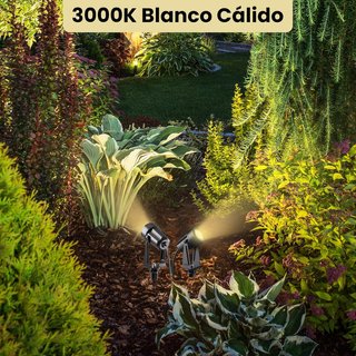 Focos LED Jardín Cálido 3000K (10 Unidades)