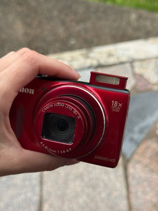 Canon SX600 HS Câmera Vermelha