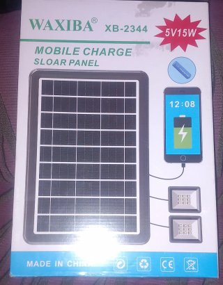 Panel Solar Carga Móvil WAXIBA XB-2344 5V15W