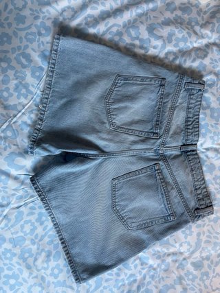 Zara Bermuda Denim Tiro Alto T42
