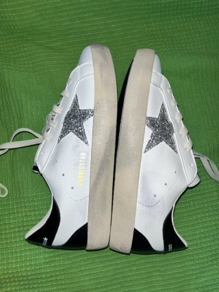 Golden Goose Superstar Plata y Blanco