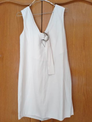 Lote 2 vestiti Mango beige e rosso (con etichetta)