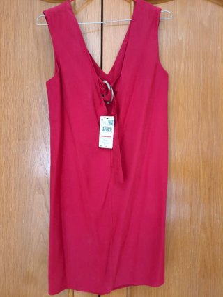 Lote 2 vestiti Mango beige e rosso (con etichetta)