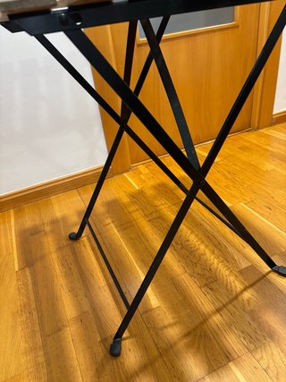 Mesa Exterior Ikea Madera y Metal