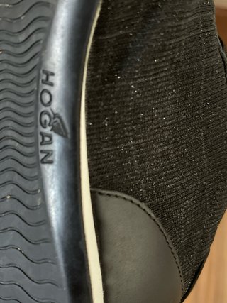 Zapatillas Hogan Mujer Talla 37 Negro/Plata