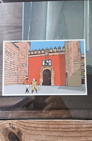 Colección postales TINTIN en SEVILLA
