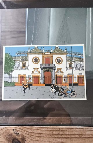 Colección postales TINTIN en SEVILLA
