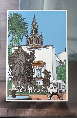 Colección postales TINTIN en SEVILLA