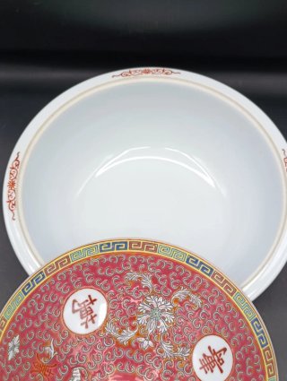Sopera china de porcelana Mun Shou