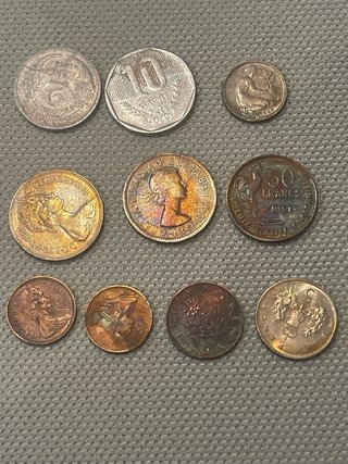 Lotto di monete antiche europee pre-euro