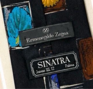 Corbata Ermenegildo Zegna Negra Multicolor