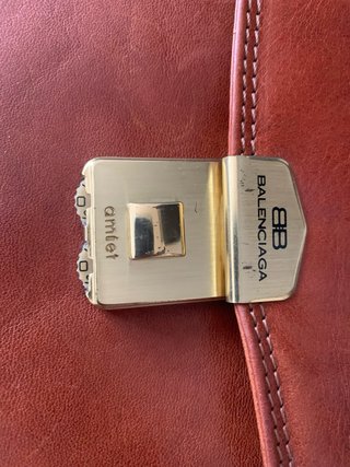 Lote Bolso mano y cartera Balenciaga Marrón