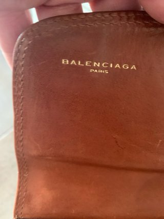 Lote Bolso mano y cartera Balenciaga Marrón