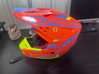 Casco Alpinestars Motocross/MTB Arancione/Giallo