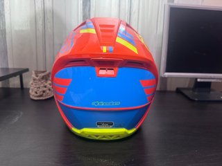 Casco Alpinestars Motocross/MTB Arancione/Giallo