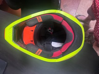 Casco Alpinestars Motocross/MTB Arancione/Giallo