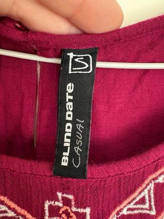 Top Boho Estampado Fucsia