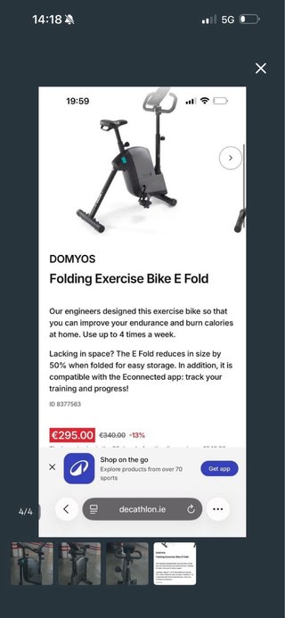 Bicicleta Estática Fitness