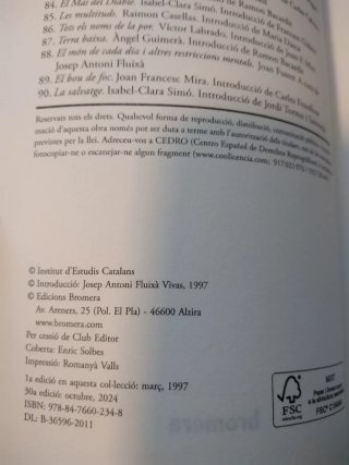 Libro 'La plaça del diamant'