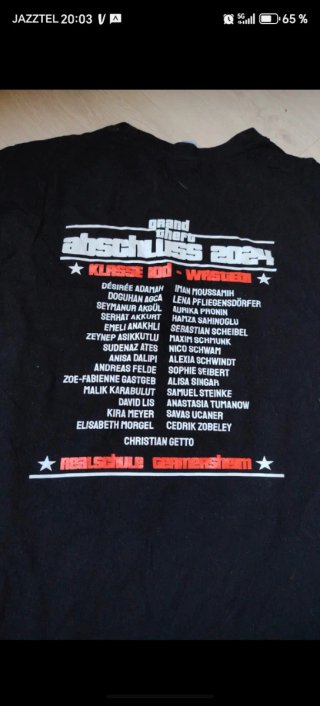 Camiseta Grand Theft Abschluss 2024 XL logo