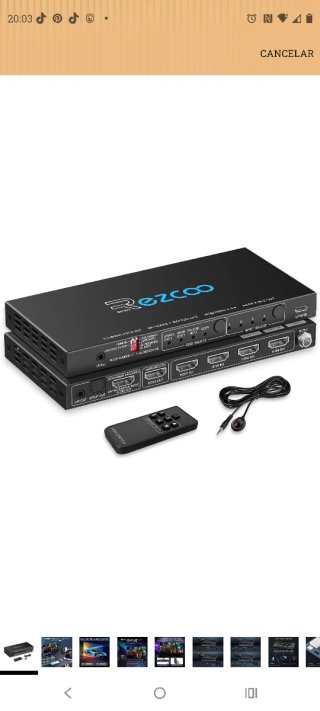 Divisor OFAV Rezcoo 4K HDMI 2.1 Switch 4x1