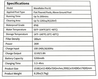 SIN ABRIR Robot Limpiafondos Piscina 5200mAh