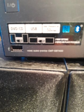 Minicadena Sony 50W DVD CD USB + 2 Altavoces