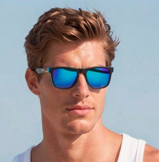 Gafas de sol polarizadas Okuma negras y azules