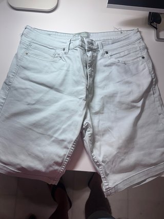 Pantalón corto vaquero blanco hielo – Talla 42