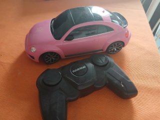 Coche teledirigido rosa Rastar