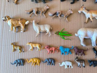 Lote animales plástico juguete