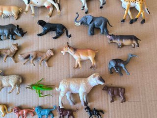 Lote animales plástico juguete