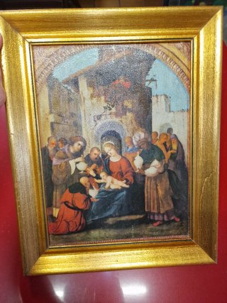 Cuadro Nacimiento La adoración de los Magos 1522