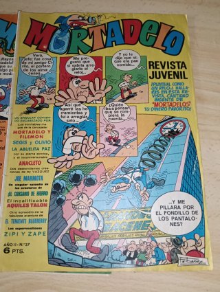 Lote (2) 12 revista semanal Mortadelo primeros 70.