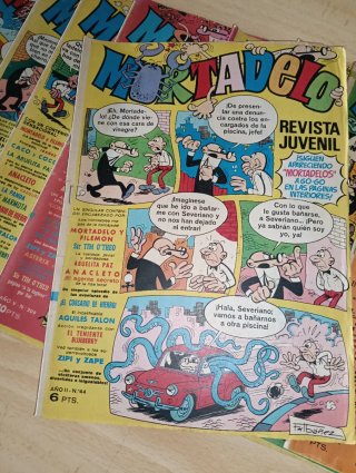 Lote (2) 12 revista semanal Mortadelo primeros 70.