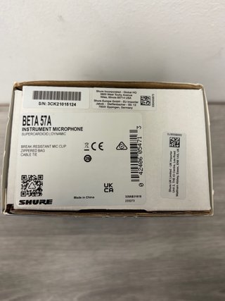 Shure Beta 57A Micrófono Instrumento Dinámico