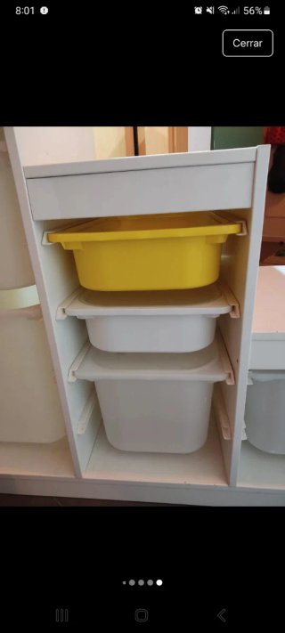 Cajón Cesta para Mueble IKEA Amarillo