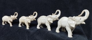 4 amuletos figuras de elefantes