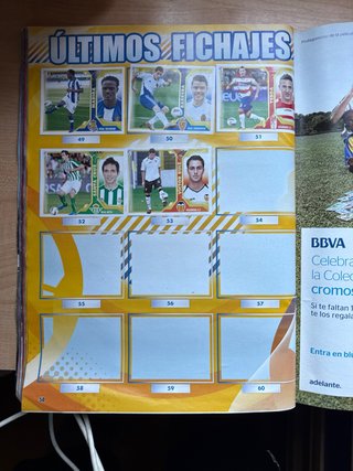 Álbum cromos Liga BBVA 2011-2012