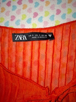 Blusa de Zara Talla S con Transparencias