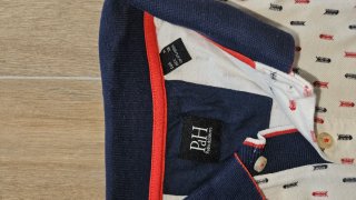 Polo Pedro del Hierro Blanco Estampado