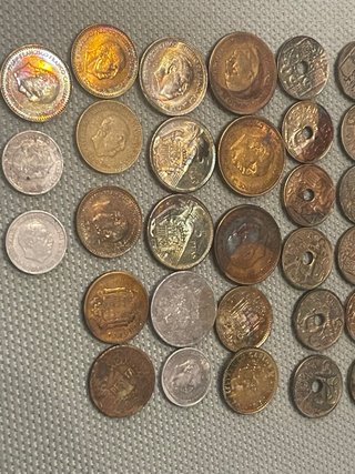 Lote monedas antiguas Franco