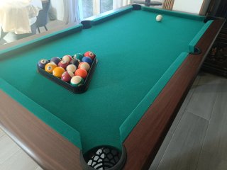 Mesa de billar tapete verde