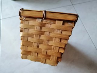 Cestino vimini intrecciato 25x11,5x h. 9,5