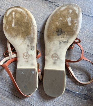 Sandalias Michael Kors Naranja y Dorado